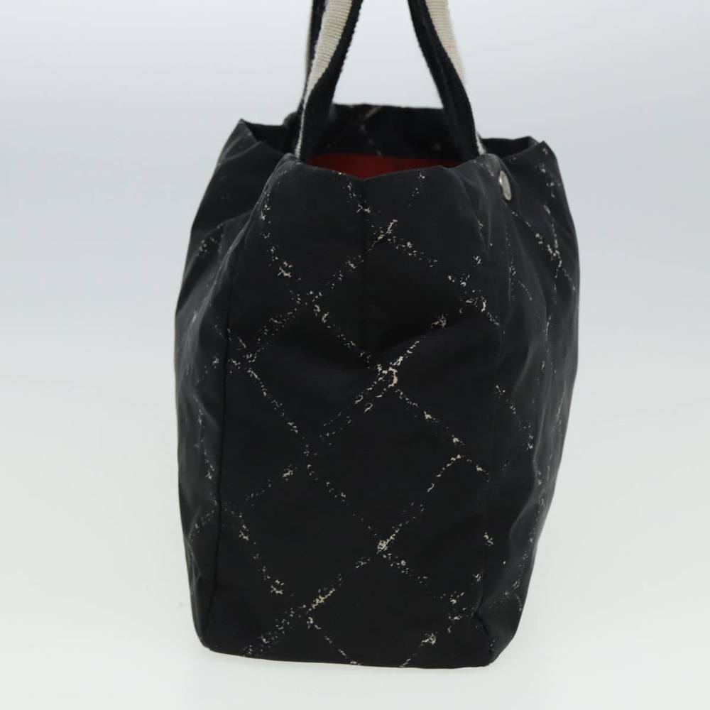 CHANEL Travel line Tote Bag Nylon Black CC Auth 81866 - Picture 4 of 16